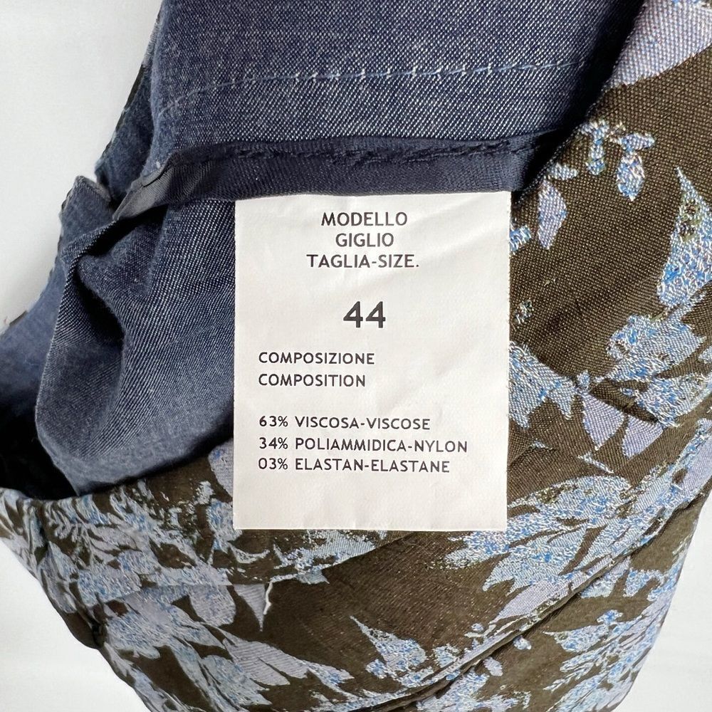 NWT le’s‎ Floral Metallic Trousers Giglio IT 44 (USM/8) - Picture 7 of 9